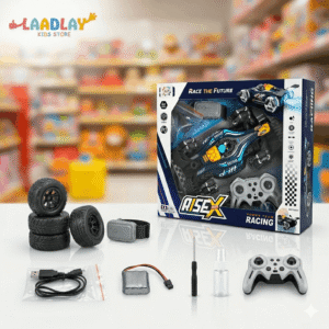 Rise X One 2.4GHz RC Spray Racing Car with Drift Wheels