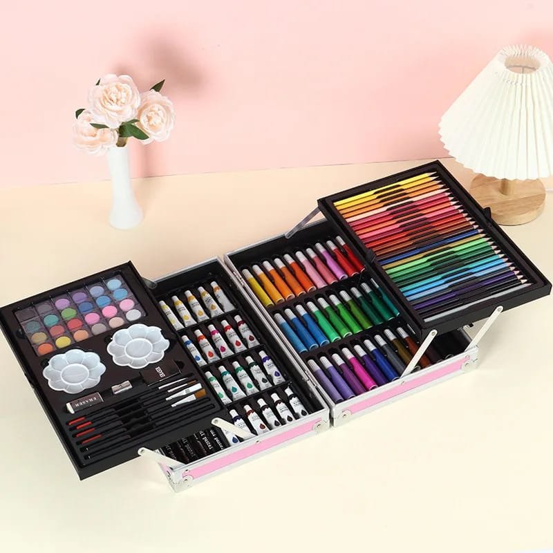 Unicorn Art Set for Kids - 145-Piece Painting & Colouring Briefcase - Image 5