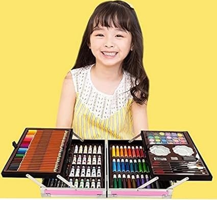 Unicorn Art Set for Kids - 145-Piece Painting & Colouring Briefcase - Image 3
