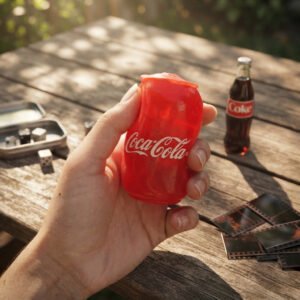 Mini Coca-Cola Cane Squishy Toy - Soft Sensory Fidget