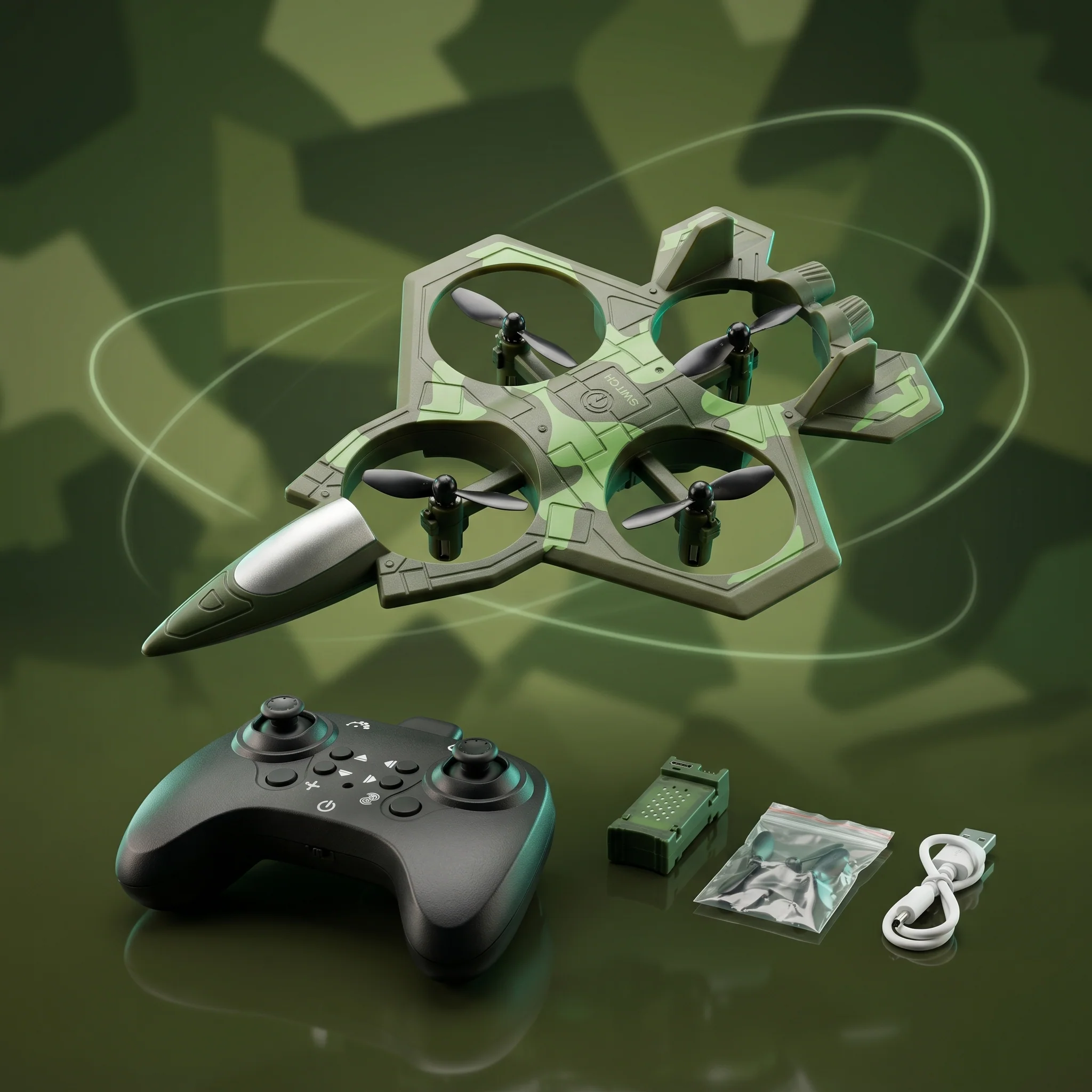 RC Combat Aircraft Drone Remote Control Flying Jet - Image 3