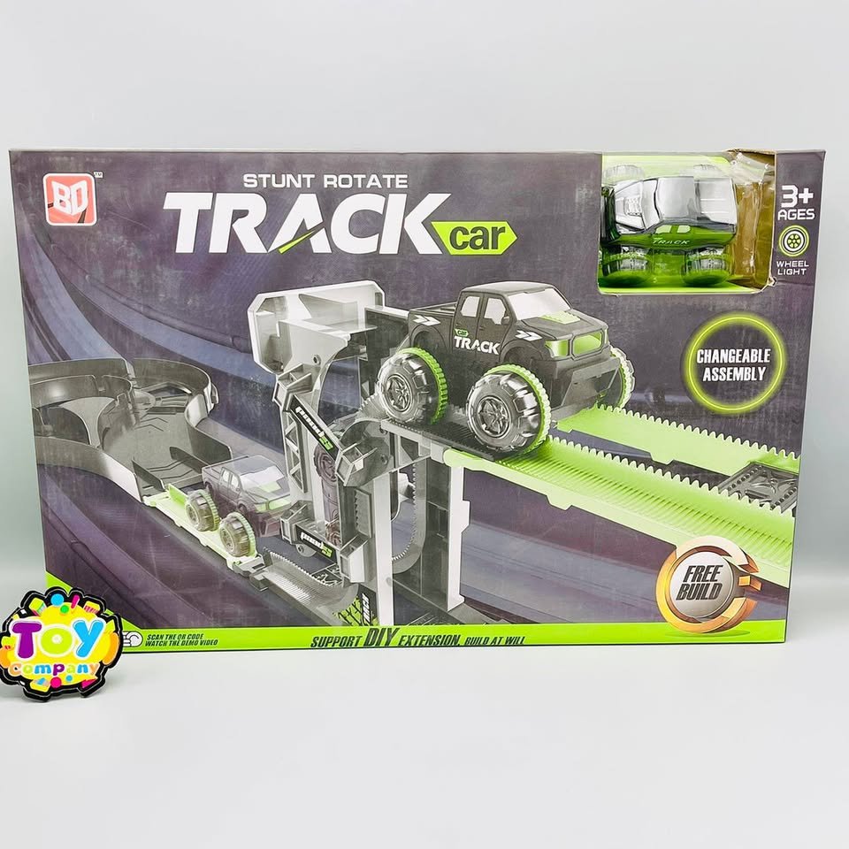 DIY Stunt Roller Coaster Track Set with LED Jeep - Image 2