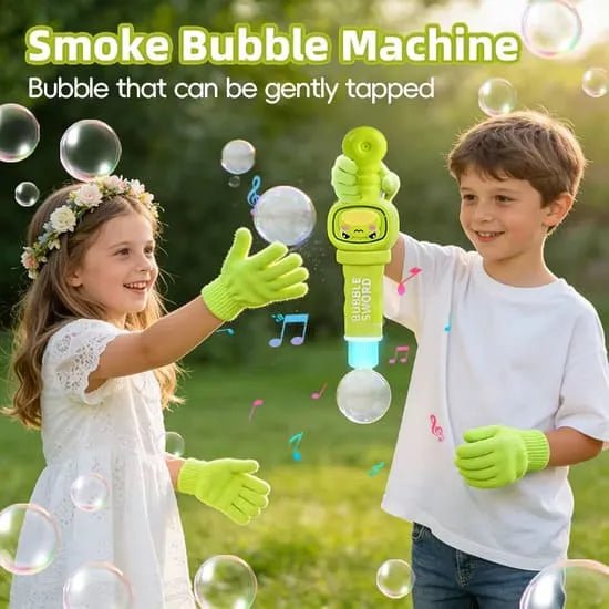 Frog Smoke Bubble Stick with Lights and Music for Kids