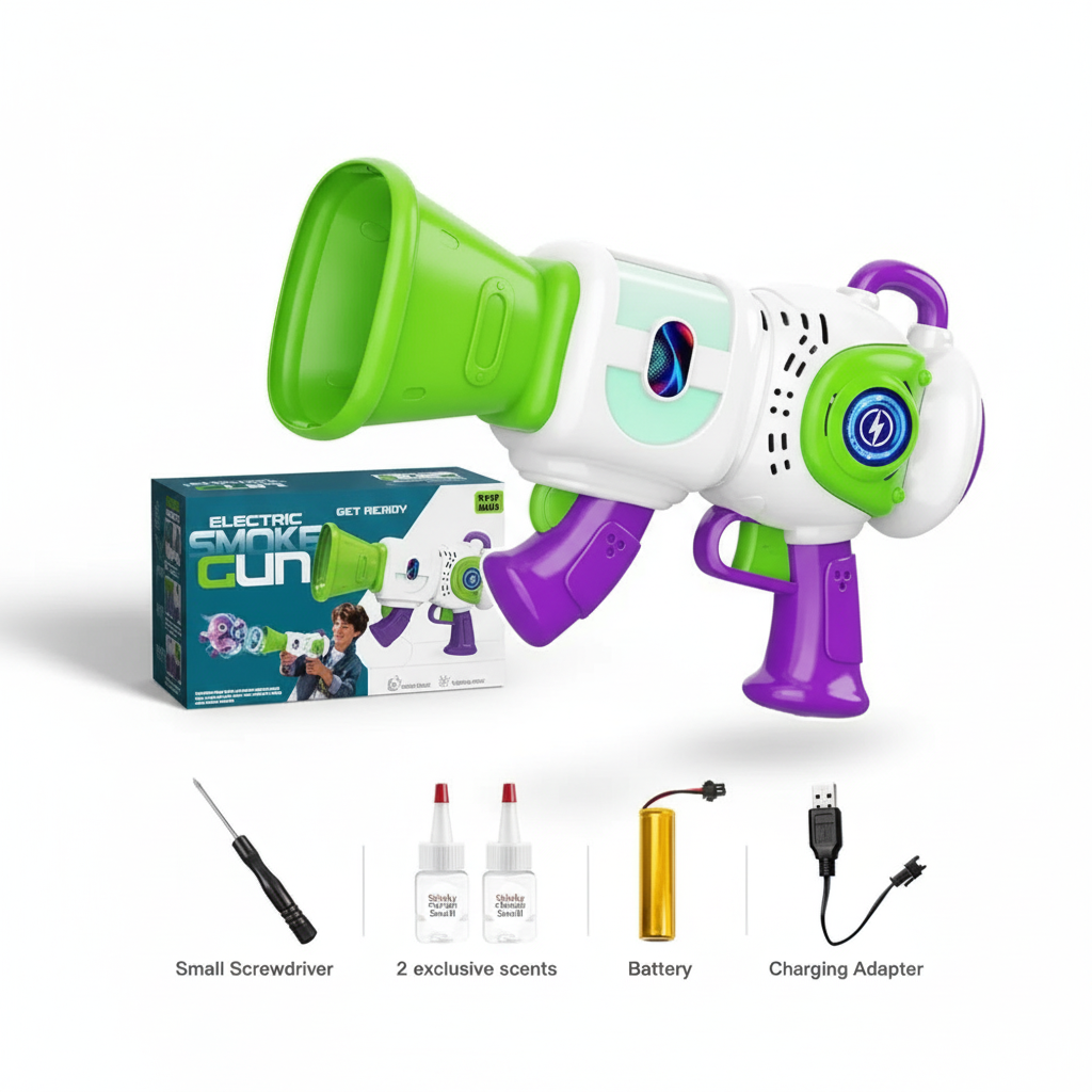Electric Smoke Ring Maker with Light and Sound Effects - Image 4