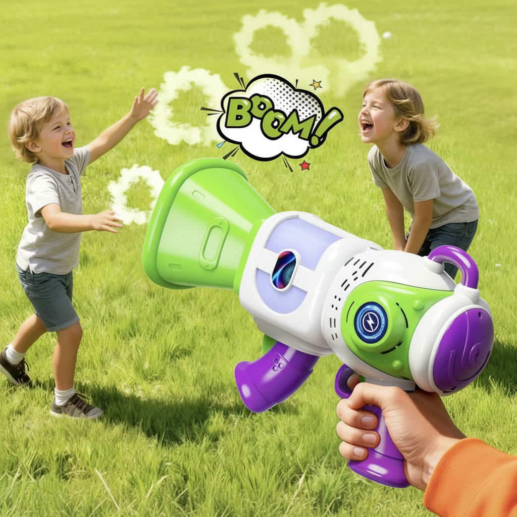 Electric Smoke Ring Maker with Light and Sound Effects