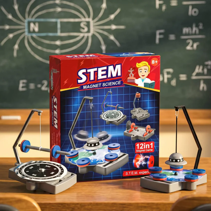 DIY Magnet Science Kit with 12 Experiments for Kids - Image 3